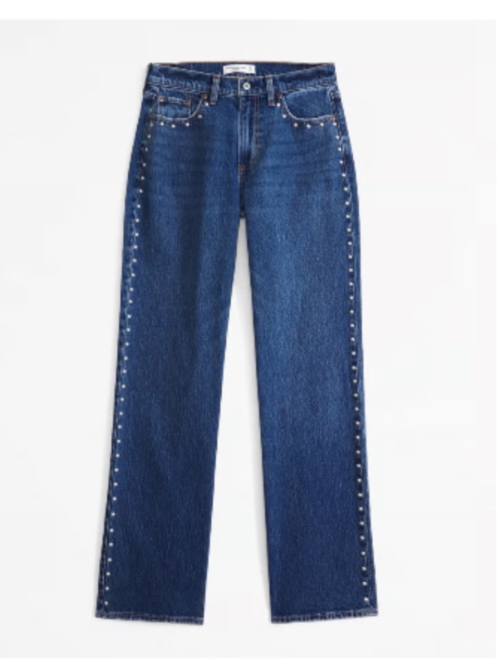 Abercrombie & Fitch The Baggy Low Rise Studded Jean size 25 0 Long